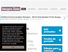 Tablet Screenshot of imagenzone.net